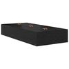 vidaXL Storage Bed Frame Black Oak 100 x 200 cm Engineered Wood