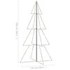 vidaXL Christmas Cone Tree 360 LEDs Indoor and Outdoor 143x250 cm