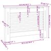 vidaXL Radiator Cover 112x19x81.5 cm MDF