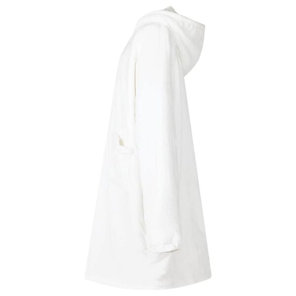vidaXL Blanket Hoodie White M Fleece and Flannel