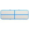 vidaXL Inflatable Gymnastics Mat with Pump 500x100x20 cm PVC Blue
