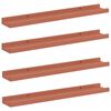 vidaXL Wall Shelf 4 pcs Red 60 x 9 x 3 cm Engineered Wood