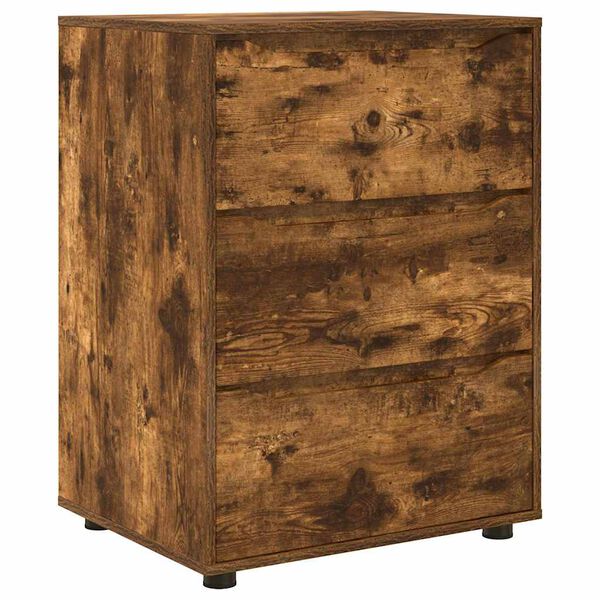 vidaXL Storage Cabinet Smoked Oak 60 x 48 x 81 cm Engineered Wood