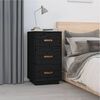 vidaXL Bedside Cabinets 2 pcs Black 40x40x75 cm Solid Wood Pine