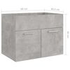 vidaXL 2 Piece Bathroom Furniture Set Concrete Grey Engineered Wood