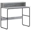 vidaXL Desk with Storage Grey Sonoma 100 x 50 x 91 cm