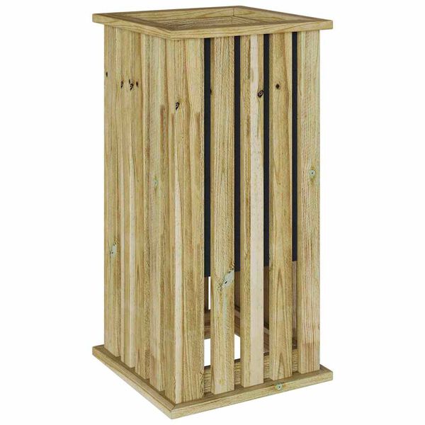 vidaXL Planter Brown 33 x 33 x 65 cm Impregnated pine wood