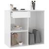 vidaXL Cosmetic Cabinet High Gloss White 80x40x75 cm Engineered Wood