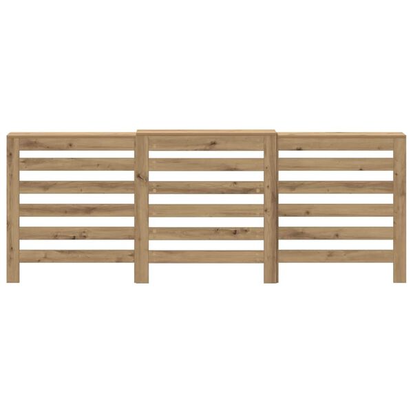 vidaXL Radiator Cover Artisian Oak 205x21.5x83.5 cm Engineered Wood