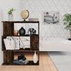 vidaXL Book Cabinet/Room Divider Smoked Oak 80x24x96cm Engineered Wood