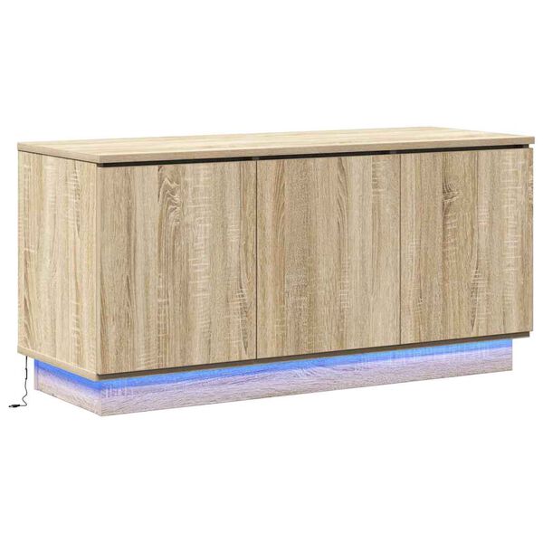 vidaXL TV Cabinet Sonoma Oak 100 x 38 x 49 cm Engineered Wood