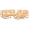 vidaXL 9 Piece Garden Lounge Set Solid Pinewood