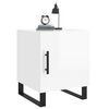 vidaXL Bedside Cabinet High Gloss White 40x40x50 cm Engineered Wood