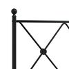vidaXL Metal Replace Headboard Black 100cm