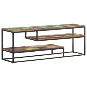 vidaXL TV Cabinet 130x30x45 cm Solid Reclaimed Wood