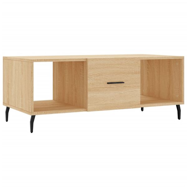 vidaXL Coffee Table Sonoma Oak 102x50x40 cm Engineered Wood