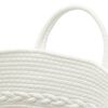 vidaXL Storage Basket Grey and White Ø43x38 cm Cotton