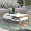 Trendteam Coffee Table Dakota White and Artisan Oak
