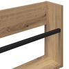 vidaXL Magazine Rack Artisan Oak 60 x 12 x 30 cm Engineered Wood