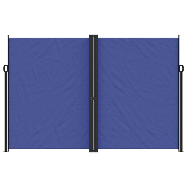 vidaXL Retractable Side Awning Blue 220x1200 cm