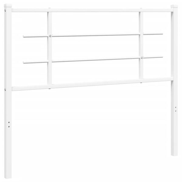 vidaXL Metal Replace Headboard White 107 cm