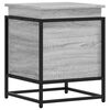 vidaXL Storage Box with Lid Grey Sonoma 40x40x51.5 cm Engineered Wood