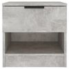 vidaXL Bedside Cabinets 2 pcs Concrete Grey Engineered Wood