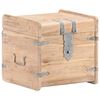 vidaXL Chest 40x40x40 cm Solid Acacia Wood