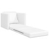 vidaXL Folding Sofa Bed White 74 x 77 x 81 cm PVC
