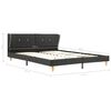 vidaXL Bed Frame without Mattress Dark Grey Burlap 150x200 cm King Size