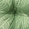 vidaXL Garden Highback Chair Cushions 2 pcs Leaf Pattern 120x50x7 cm Fabric