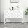 vidaXL Sideboard White 105x35x75 cm Steel