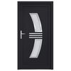 vidaXL Front Door Anthracite 108x208 cm PVC