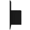 vidaXL Wall-mounted Bedside Cabinet Black