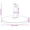vidaXL Parasol Base for &Oslash;32/35/38 mm Poles 25 kg Round