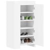 vidaXL Shoe Cabinet White 52x37.5x100 cm Engineered Wood
