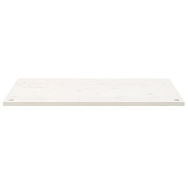 vidaXL Desk Top White 110x55x2.5 cm Solid Wood Pine
