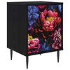 vidaXL Bedside Cabinet KIEL Black Oak 36 x 33 x 51 cm Engineered Wood