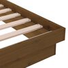 vidaXL Bed Frame without Mattress Honey Brown Solid Wood Double