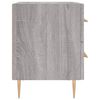 vidaXL Bedside Cabinet Grey Sonoma 40x35x47.5 cm Engineered Wood