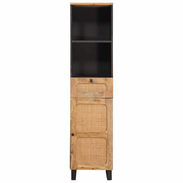 vidaXL Bathroom Cabinet Brown 38 x 33 x 160 cm Solid Mango Wood