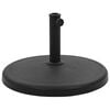 vidaXL Parasol Base | Black | Polyresin | Medium | Tough | Parasol Base | Round