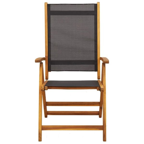 vidaXL Folding Garden Chairs 6 pcs Solid Wood Acacia and Textilene