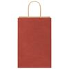 vidaXL Paper Bags 50 pcs with Handles Red 21x11x31 cm
