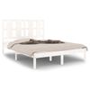 vidaXL Bed Frame without Mattress White 140x200 cm Solid Wood Pine