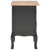 vidaXL Bedside Cabinets 2 pcs Black 35x30x49 cm MDF