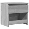 vidaXL Bedside Cabinet Grey Sonoma 40x30x39 cm Engineered Wood