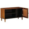 vidaXL TV Cabinet with Door Walnut 80 x 31.5 x 46 cm Solid Mango Wood