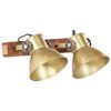 vidaXL Industrial Wall Lamp Brass 45x25 cm E27