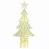 vidaXL Christmas Tree with 240 LEDs Warm white 181 cm PET